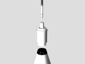 us jupiter c rocket 3D 模型