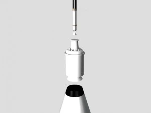 us jupiter c rocket 3D Model