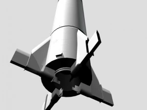 us jupiter c rocket 3D Model
