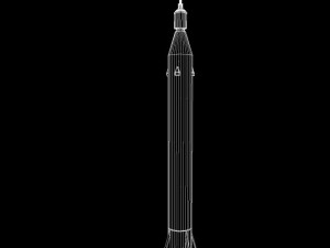us jupiter c rocket 3D 模型