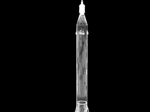 us jupiter c rocket 3D Model