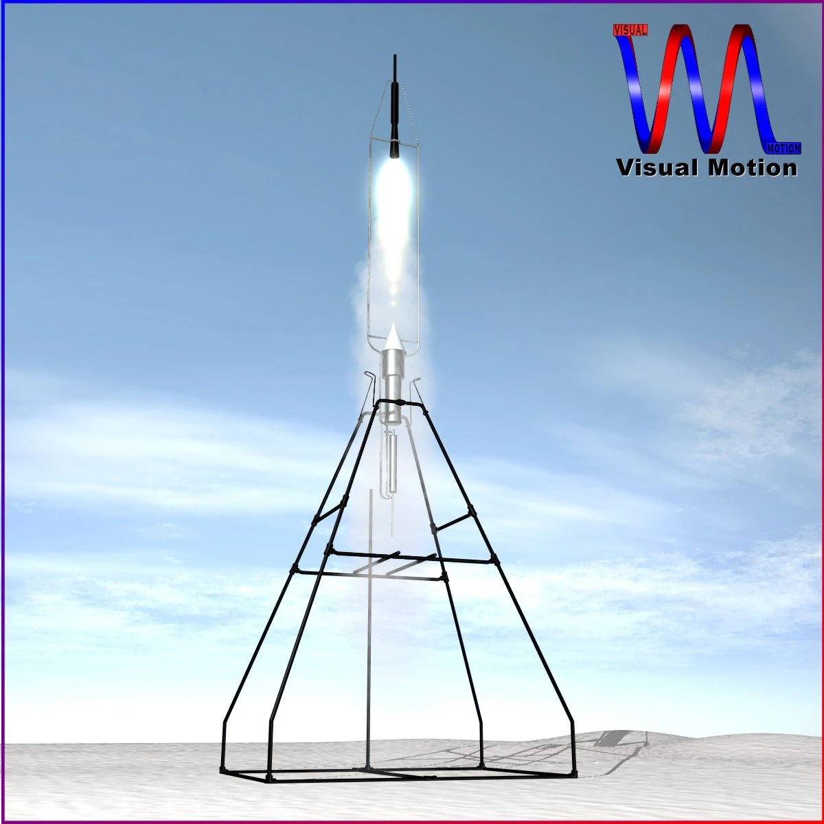 robert goddard liquid rocket system 3D Model .c4d .max .obj .3ds .fbx .stl .blend 