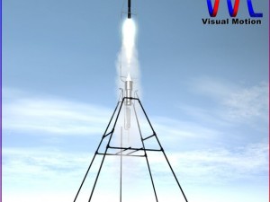 robert goddard liquid rocket system 3D Model