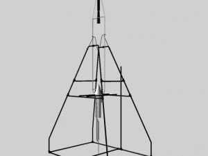 robert goddard liquid rocket system 3D Model