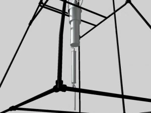 robert goddard liquid rocket system 3D Model