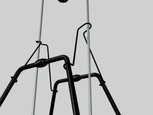 robert goddard liquid rocket system 3D Model