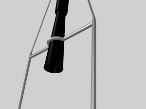 robert goddard liquid rocket system 3D Model