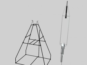 robert goddard liquid rocket system Modèle 3D