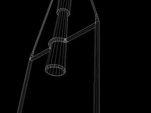 robert goddard liquid rocket system 3D Model