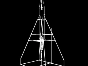 robert goddard liquid rocket system 3D Model