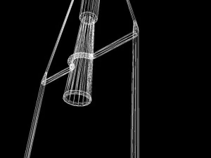 robert goddard liquid rocket system 3D Model