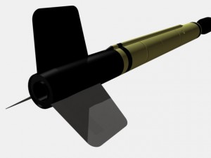 us wac corporal rocket 3D Model