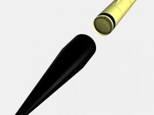 us wac corporal rocket 3D Model