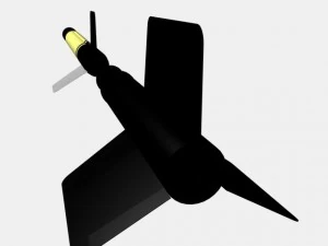 us wac corporal rocket 3D Model