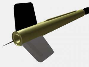 us wac corporal rocket 3D Model