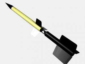 us wac corporal rocket 3D Model