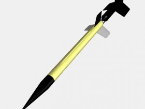 us wac corporal rocket 3D Model