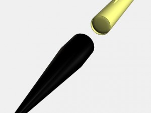 us wac corporal rocket 3D Model