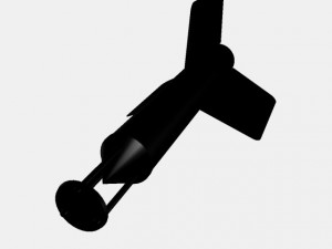 us wac corporal rocket 3D Model