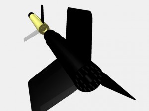 us wac corporal rocket 3D Model