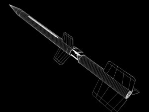 us wac corporal rocket 3D Model
