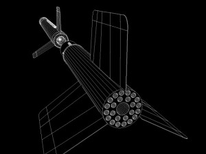 us wac corporal rocket 3D Model