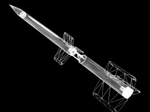 us wac corporal rocket 3D Model