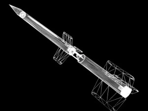 us wac corporal rocket 3D Model
