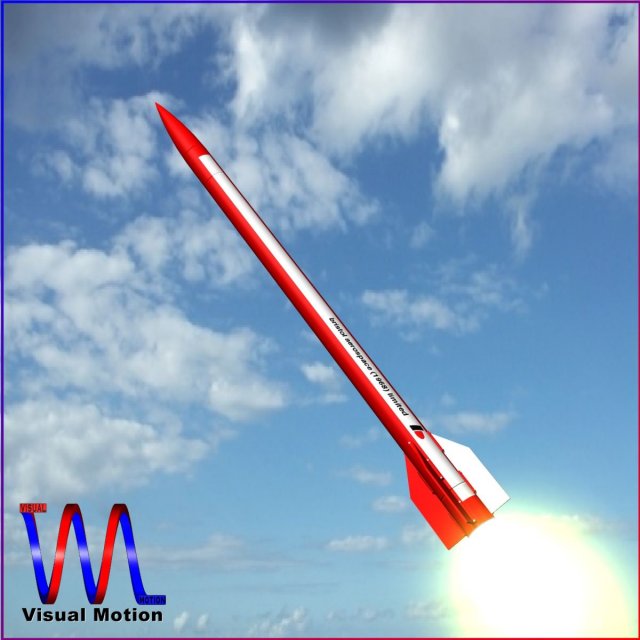 black brant vi sounding rocket 3D Модель .c4d .max .obj .3ds .fbx .stl .blend 
