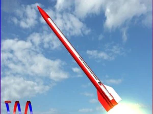 Cohete sonoro Black Brant VI Modelo 3D