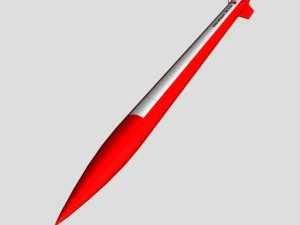 black brant vi sounding rocket 3D Model