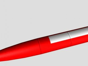 black brant vi sounding rocket 3D Model