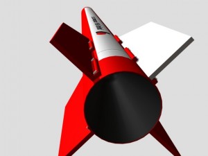 black brant vi sounding rocket 3D Модель