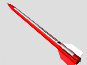 black brant vi sounding rocket 3D Model