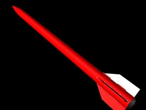 black brant vi sounding rocket 3D Model