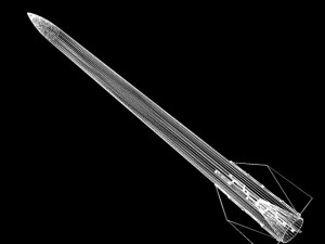 black brant vi sounding rocket 3D Модель