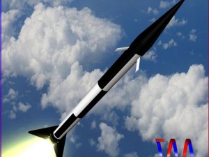 black brant i sounding rocket 3D Model