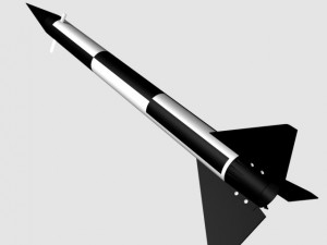 black brant i sounding rocket 3D Model