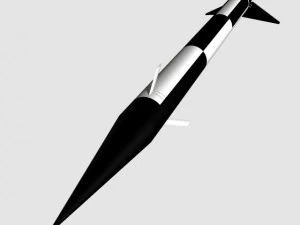 black brant i sounding rocket 3D Model