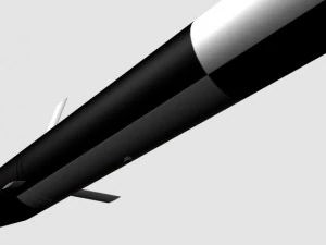 black brant i sounding rocket 3D Model