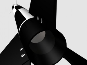 black brant i sounding rocket 3D Model