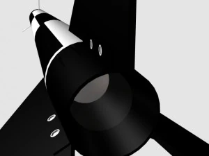 black brant i sounding rocket 3D Model