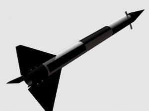 black brant i sounding rocket 3D Model