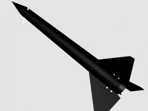black brant i sounding rocket 3D Model