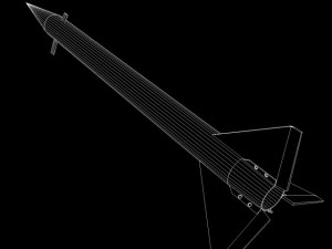 black brant i sounding rocket 3D Model