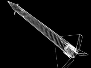 black brant i sounding rocket 3D Model