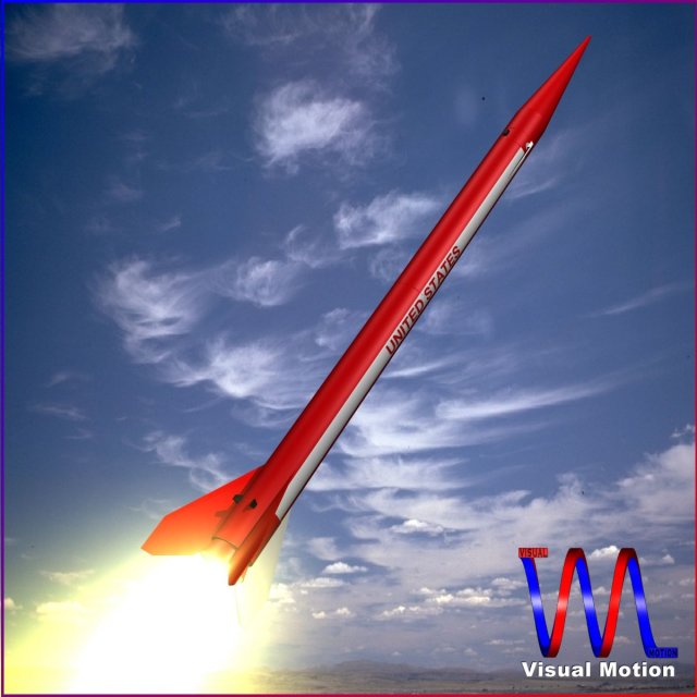 black brant iii sounding rocket Model 3D .c4d .max .obj .3ds .fbx .stl .blend 