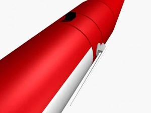 black brant iii sounding rocket 3D Model