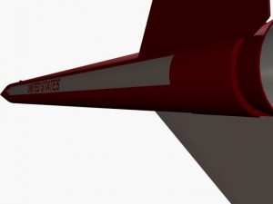 black brant iii sounding rocket Model 3D