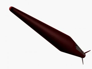 black brant iii sounding rocket 3D Model